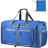 Dimayar Travel Duffle Bag for Men Women - Foldable Duffel Bag with Shoes Compartment - Overnight Bags Waterproof & Tear Resistant(115L,Navy Blue)