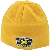 ZHATS NCAA Unisex-Adult NCAA Officially Licensed Beanie Edge Patch Switchback Alternate Color