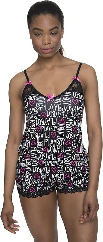 Playboy WomenÕs Graphic Heart Cami Tank with Matching ...