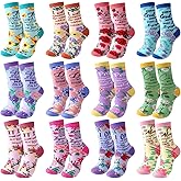 ShinyMatch 12/24 Pairs Christian Socks Gifts with Inspirational Words Religious Bible Verse Socks