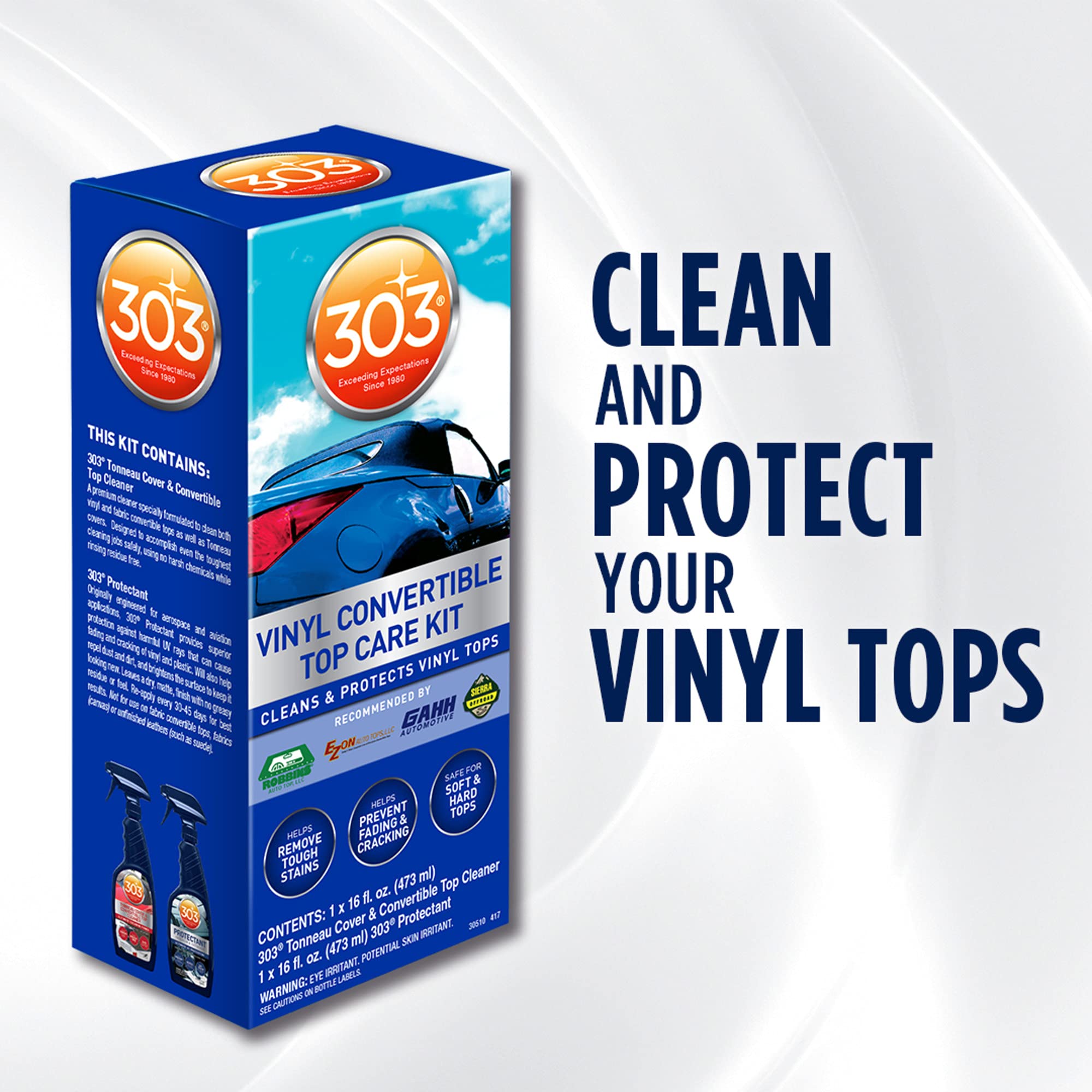 Mua 303 Products 30510 Convertible Vinyl Top Cleaning and Care Kit Cleans And Protects Vinyl