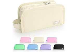 Sooez Wide Opening Pencil Case, Large Capacity Pencil Pouch Organizer Aesthetic Pencil Bag for School Supplies Stationery, Marker Pouch Makeup Bag Organizer