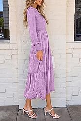 PRETTYGARDEN Women's Fall Spring Midi Dress Long