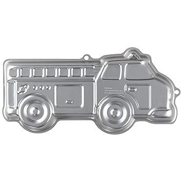 Backform Feuerwehrauto von Wilton aus Aluminium,39 x 22 cm