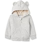 Amazon Essentials unisex-baby Sherpa Lined Full Zipper Hoodie