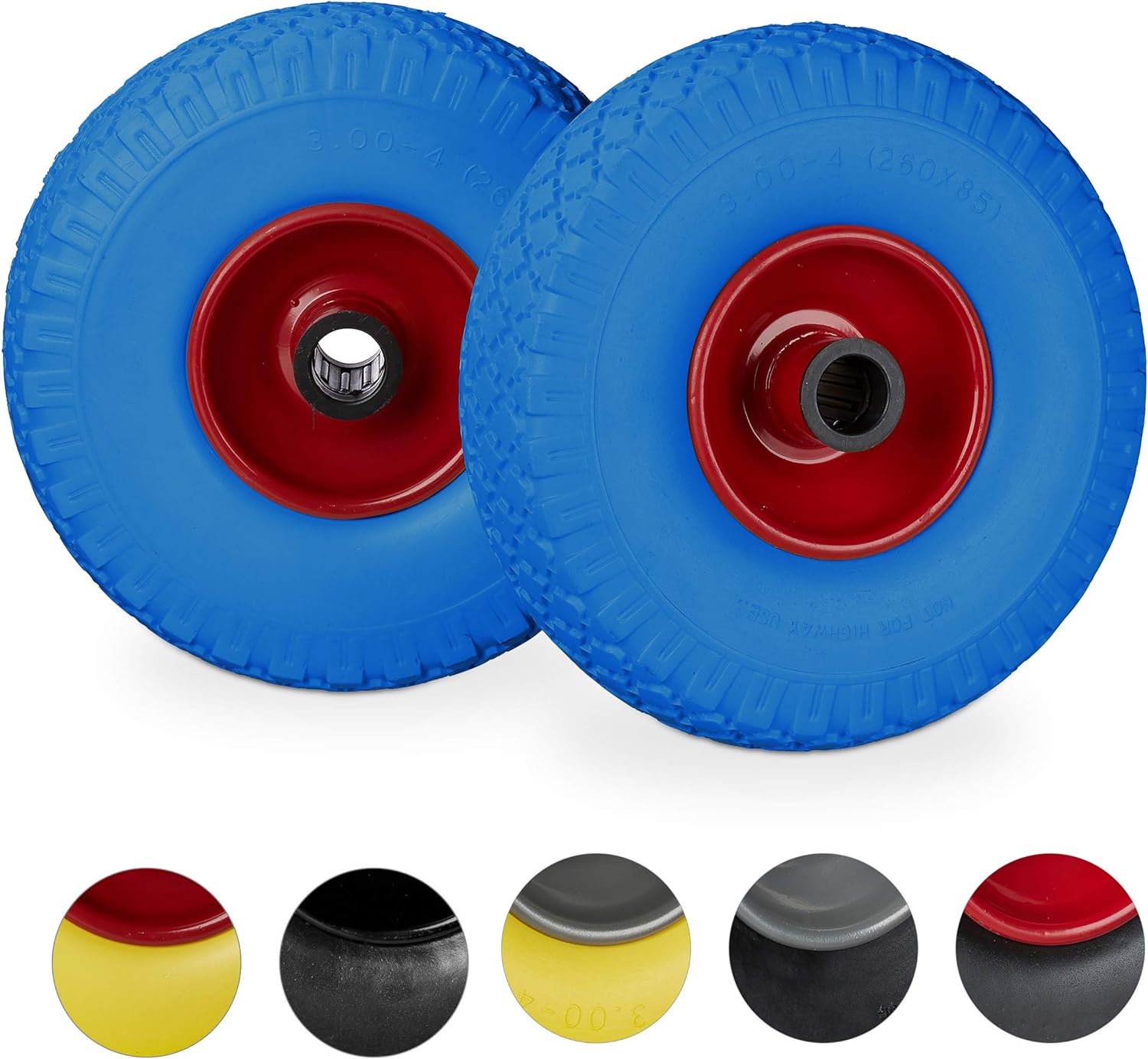 2 Ruote Di Ricambio Per Valigie E Carrelli | Set Da 80x29 Mm In Gomma Silenziosa, Facili Da Montare - 2