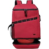 MIER Basketball Backpack with Shoes Compartment Ball Holder Large Sports Equipment Back Pack for Men Women Gym Travel 35L