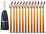 12 Pack Tent Stakes, 7075 Ground Metal Camping