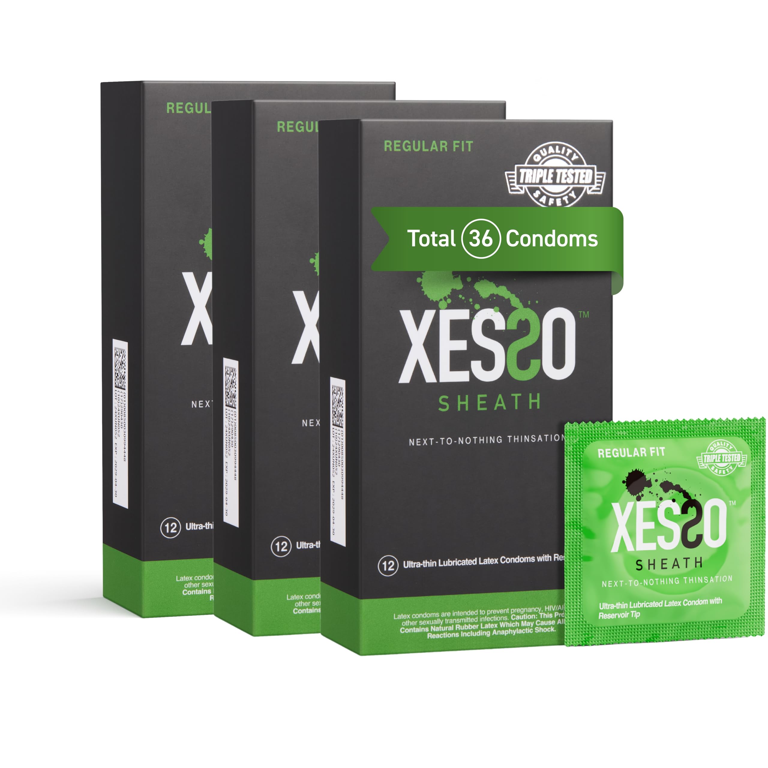 XESSO Sheath Ultra Thin Lubricated Condoms with
