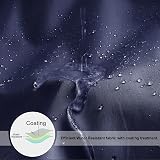 EurCross Navy Blue Shower Curtain 180x180cm Quick Dry Water-Resistant 12 Hooks view 3