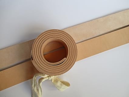 9-10oz Veg Tanned Natural Leather Belt Blank Strip Band. 51" or 130cm. Width 2" (50mm.)