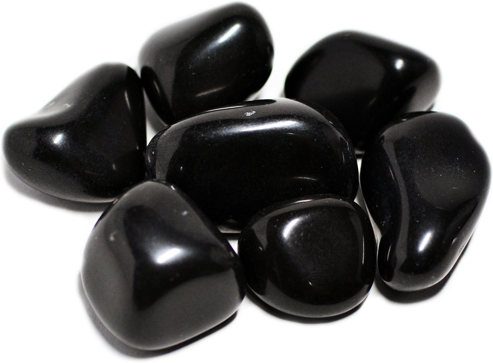 Humunize Faith Healing Black Tourmaline Tumble Stones Reiki Healing Crystal Gemstones Assorted Sizes Feng Shui Gift