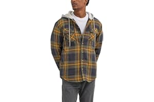 Wrangler Authentics mens Authentics Long Sleeve Quilted Lined Flannel Shirt JacketButton Down Shirt
