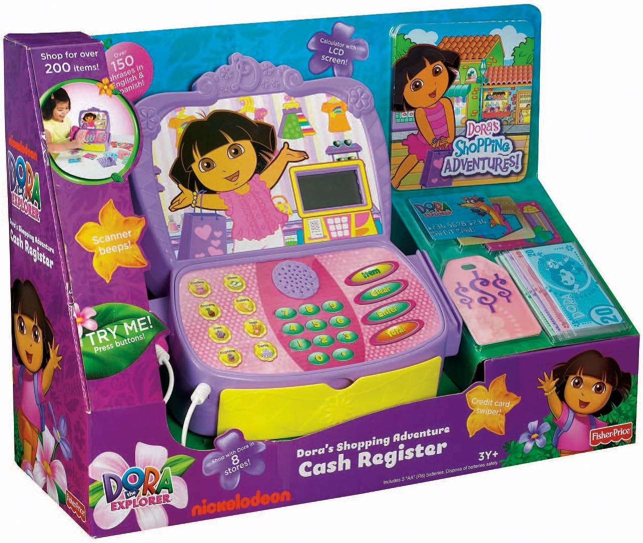 fisher price cash register with scanner