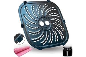 Nvkwca Air Fryer Rack for PowerXL Vortex Pro 8QT Air Fryer Plus, Upgraded Air Fryer Tray Grill Crisper Plate Pan Insert Grate Grid Shelf for 8QT PowerXL Air Fryer, Nonstick, Dishwasher Safe