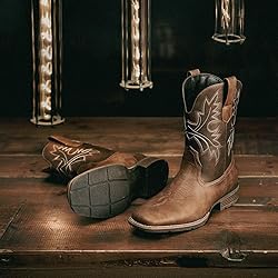 Lumeheel Cowboy Boots for Men - Western Square Toe