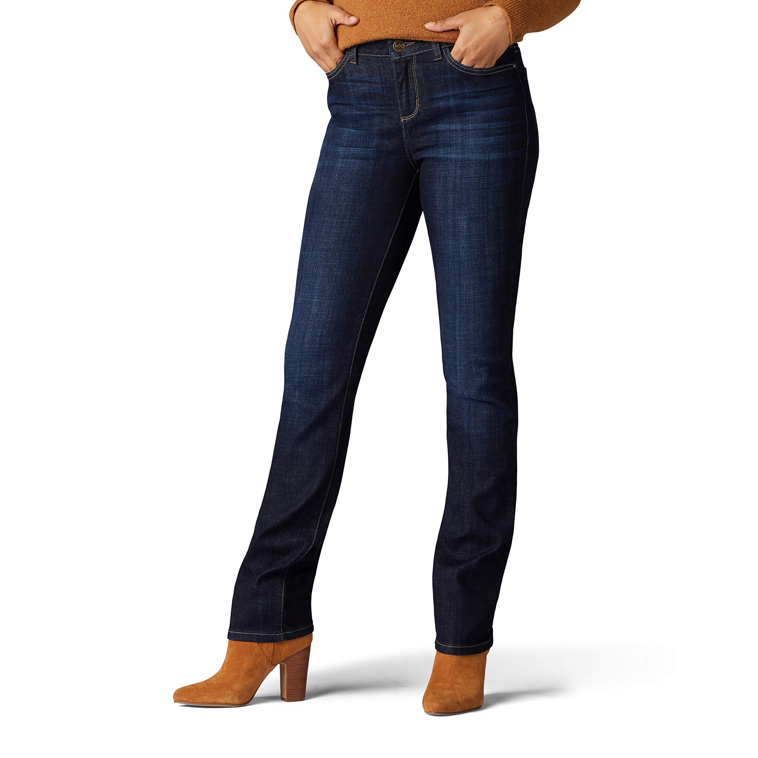 LeeWomen's Iconic Regular Fit Leg Straight Jeans