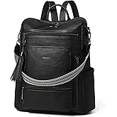 Shrrie Vegan Leather Laptop Backpack for Women 15.6 inch Work Backpack Fashion Travel Backpack Purse for Travel College Work