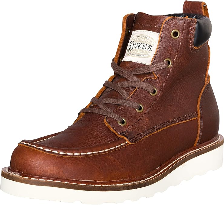 Duke's Mens Boots Portland Leather Work Boot with Premium