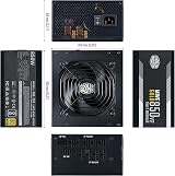Cooler Master MWE Gold 850 V2 ATX 3.1 Fully Modular PSU UK Plug view 3