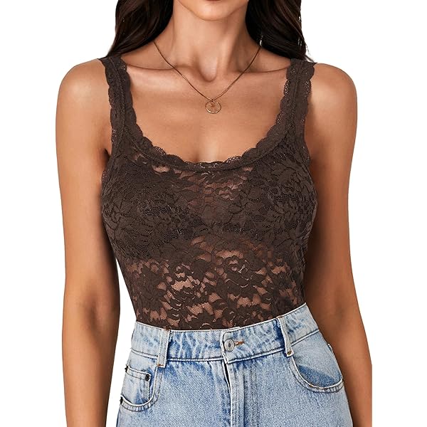 Sheer Extra Long Lace Cami w/Adjustable Straps, S, Fuchsia at