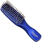 GIORGIO Hair Brush for Men and Women, Gentle Mini Detangler Hair Brush for Thick Hair, Scalp Massager Brush, Travel Detangling Brush, All Hair Types - Blue, 1 Count