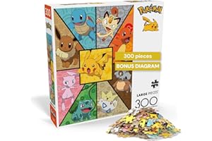 Buffalo Games - Pokemon- Kanto Companions - 300 Piece Jigsaw Puzzle for Adults -Challenging Puzzle Perfect for Game Nights - 