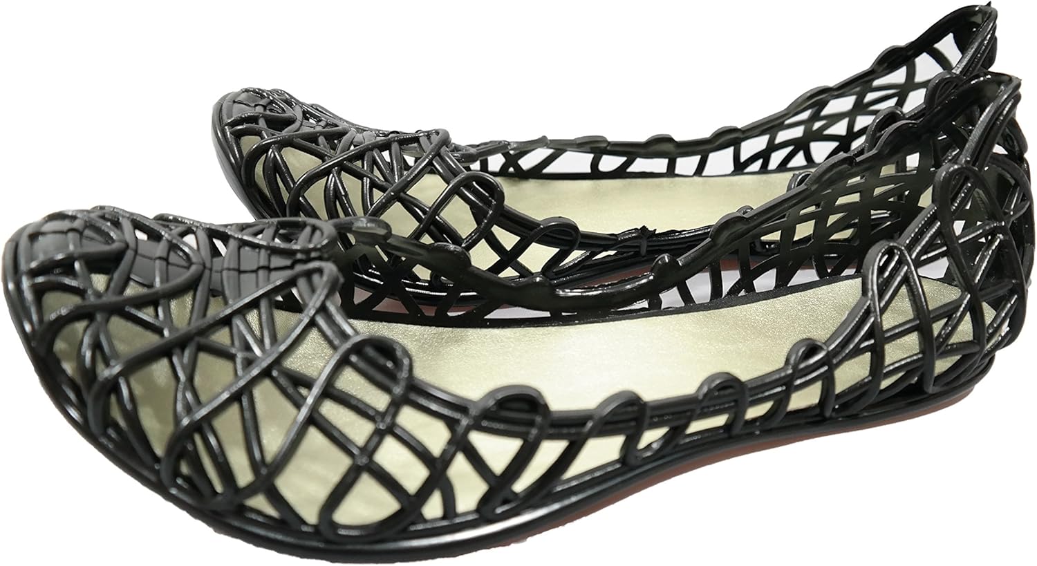 women's flat jelly sandals