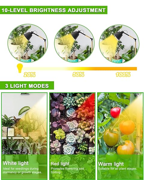 ARIKASHIN STANDING PLANT GROW LIGHT, LED GROWING LIGHT FULL SPECTRUM FOR INDOOR PLANTS，4/8/12H TIMER, FLOW GROW LIGHT FOR TALL LARGE INDOOR PLANTS