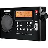 Sangean PR-D7 BK AM/FM Digital Rechargeable Portable Radio - Black (PR-D7BK)
