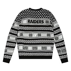 FOCO Standard NFL Big Logo Ugly Sweater, Team Color