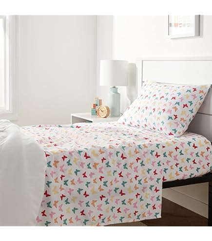 Couvre-lit Enfant Pottery Barn Papillon Rose - Taille Twin En Coton 64x84