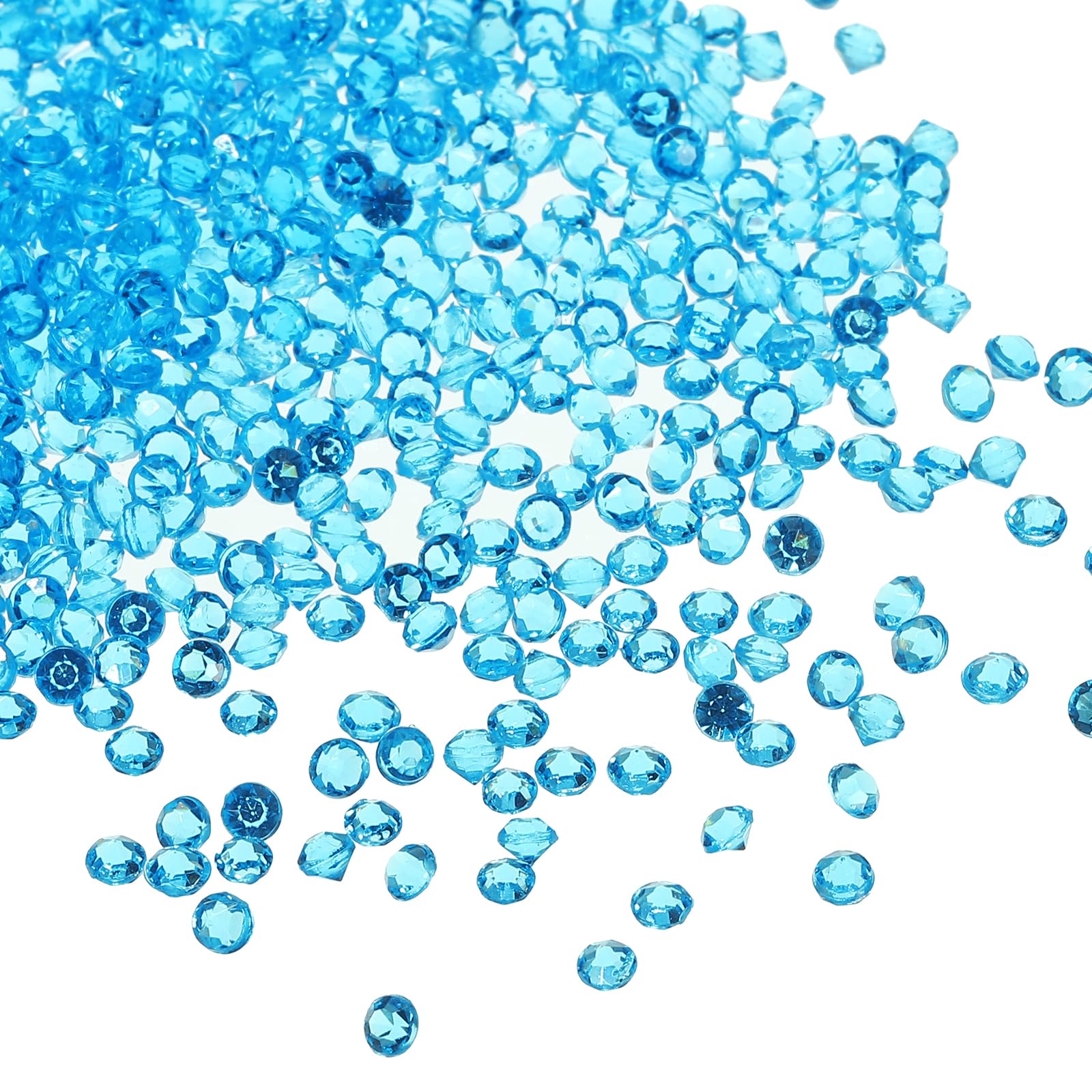 PATIKIL 6000Pcs Acrylic Wedding Diamonds 3mm Table Scatter Confetti Crystals Vase Fillers Gems for Table Centerpiece Bridal Shower Party, Sky Blue
