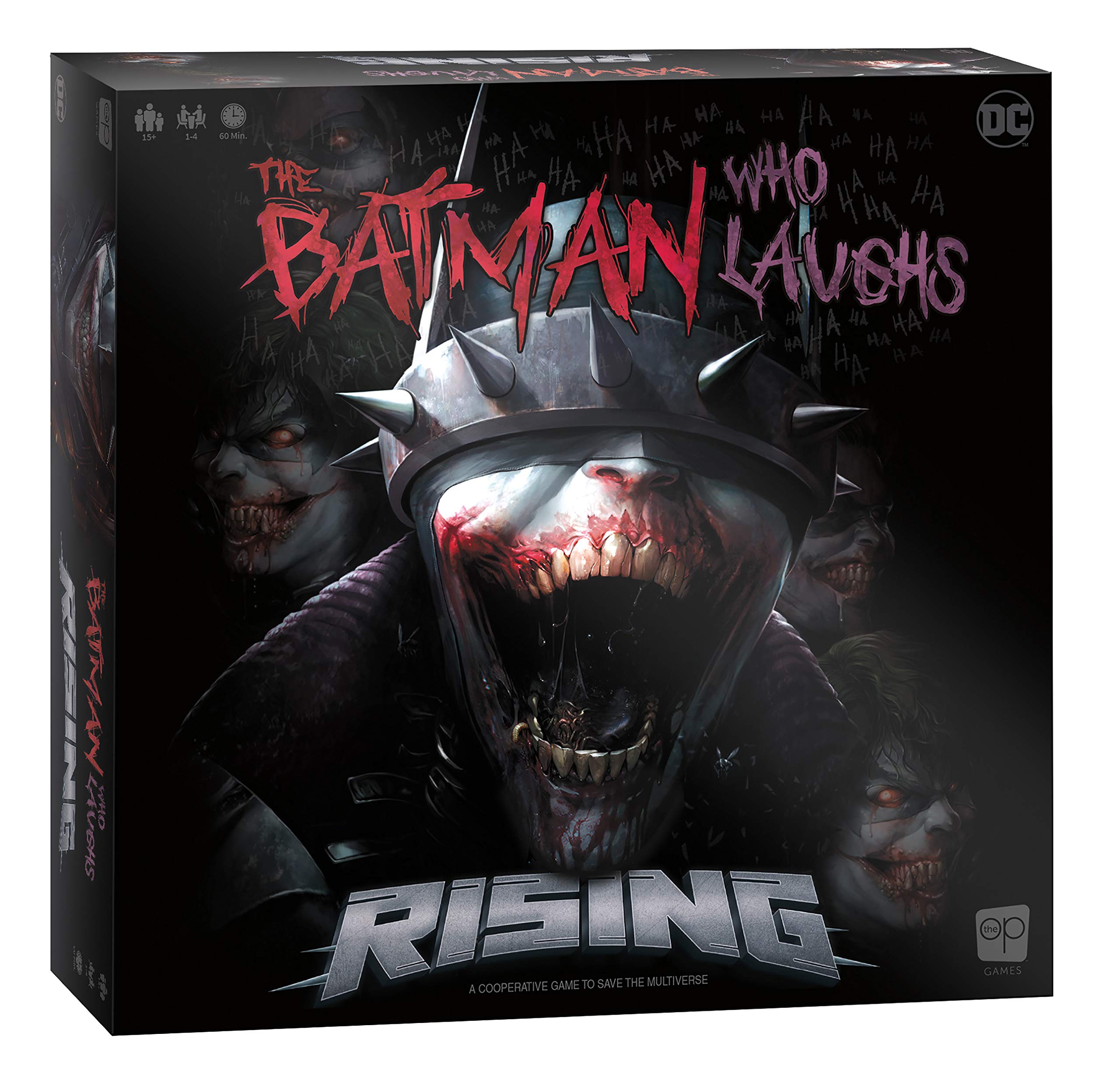 USA-OPOLY | The Batman Who Laughs Rising | Board Game | 1 to 4 Players | Ages 15+ | 60 Minute Playing Time