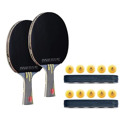 Buy Joola Infinity Overdrive Ping Pong Paddle And Table Tennis Sets Racket With Carbon Kevlar Technology Double Black Extreme Speed Rubber Ping Pong Set Includes 10 3 Star Ping