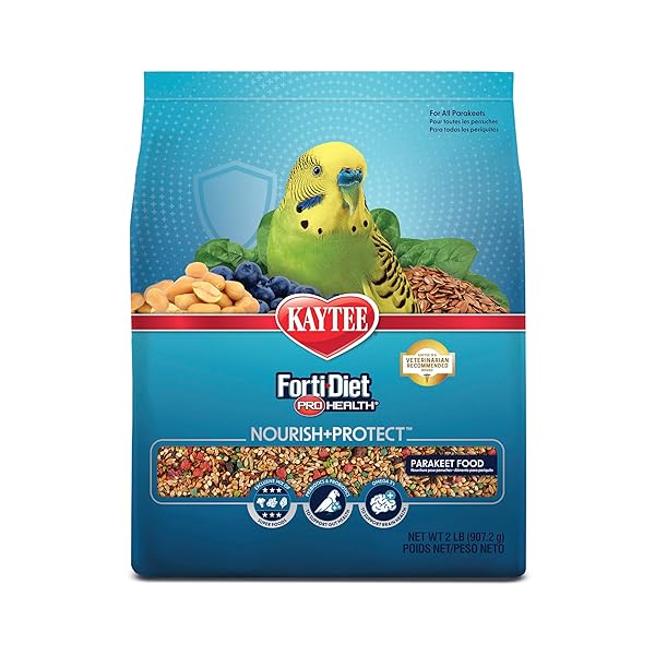 KAYTEE FORTI-DIET PRO HEALTH NOURISH+PROTECT PARAKEET FOOD, COMPREHENSIVE...
