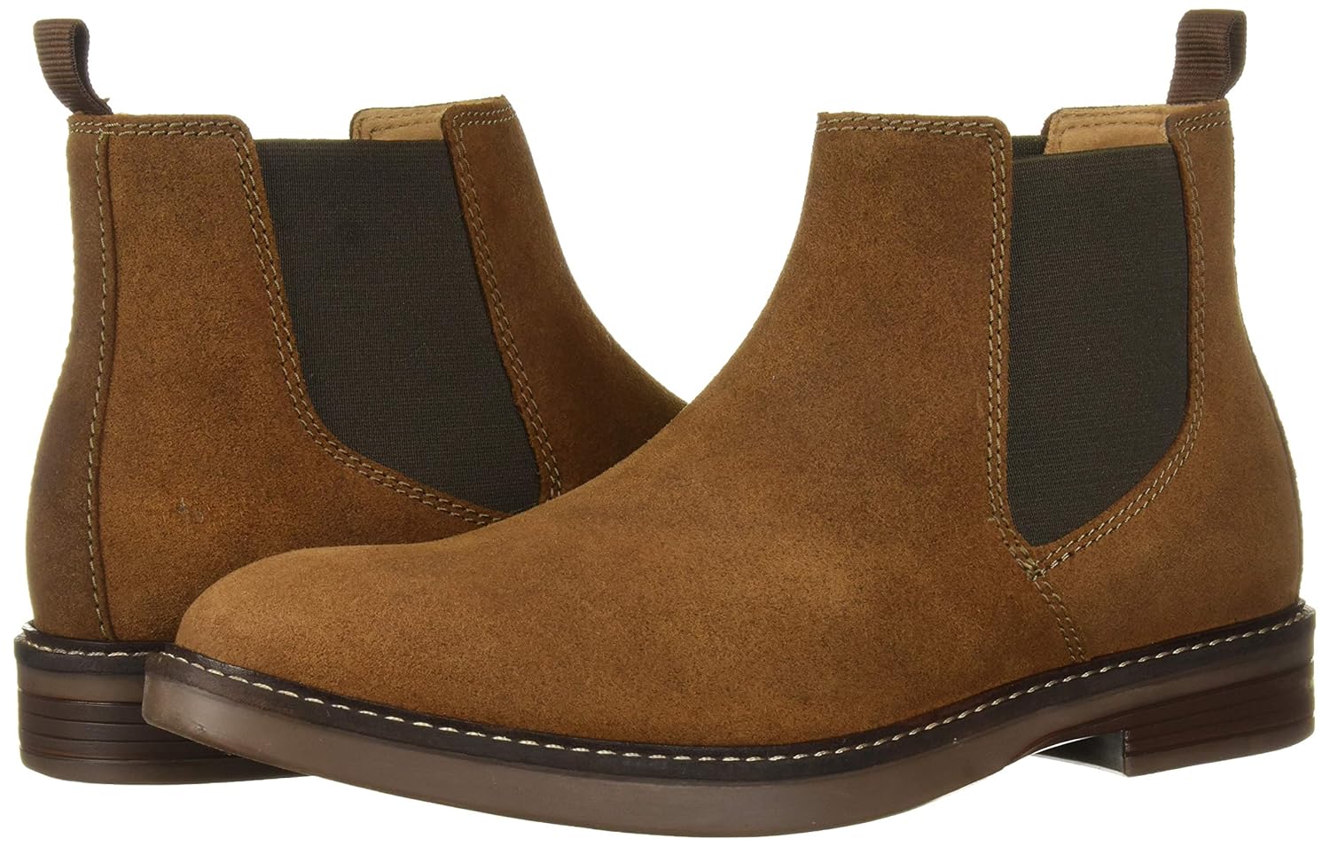 clarks paulson up leather chelsea boot