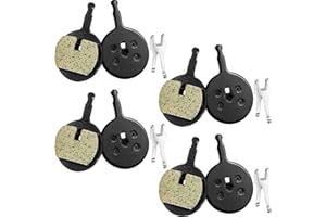 Boao 4 Pairs Bicycle Bike Disc Brake Pads Compatible with Avid Mechanical BB5, CSC, Kingdom, Promax DC 710, 720, 913, Decipher, Dualtron Ultra, DSK Series, 300,300R, 310, 330, 330R, Render-R ((Resin)