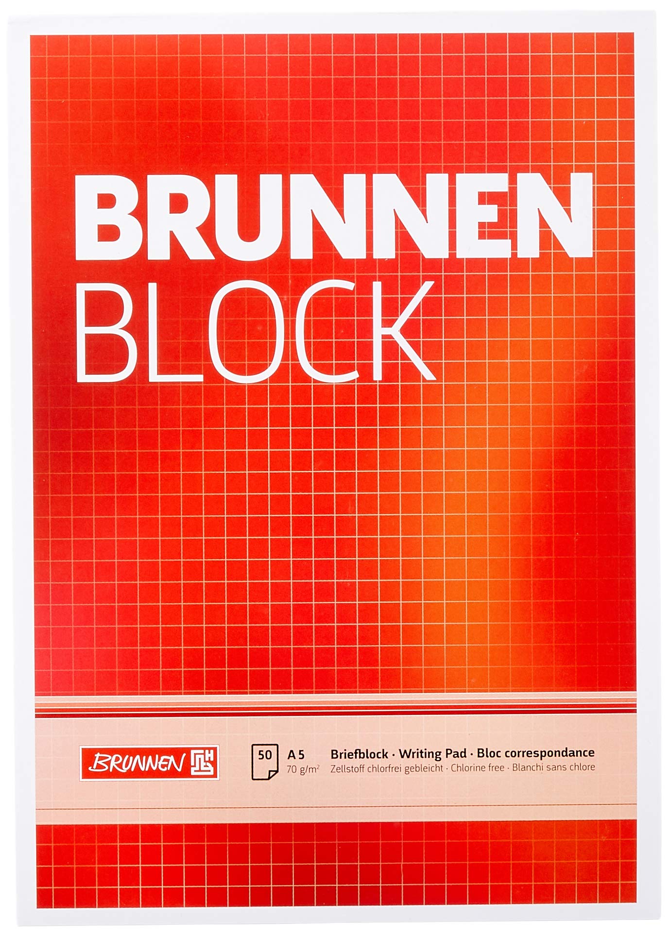 Brunnen Writing Pad A5 70 g Pack of 10