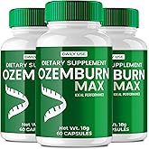 OzemBurn Max Capsules, Official OzemBurn Max Supplement Pills, Overall Health Support, All Natural Keto Capsule to Sustain Active Lifestyle & Fitness Goals, Premium OzemBurnMax Reviews (3 Pack)