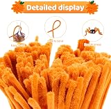 G2PLUS 100Pcs Orange Pipe Cleaners 30cm 6mm Craft DIY Easter view 3