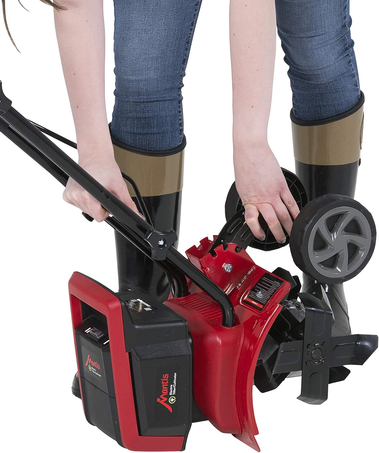 Mantis 3550 Electric Tiller/Cultivator, One Size, Green & Red : Garden & Outdoor