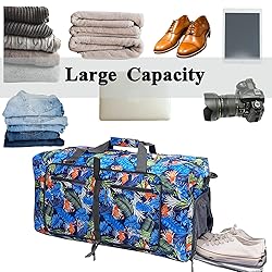 Woogwin Travel Duffel Bag Large Foldable Waterproof