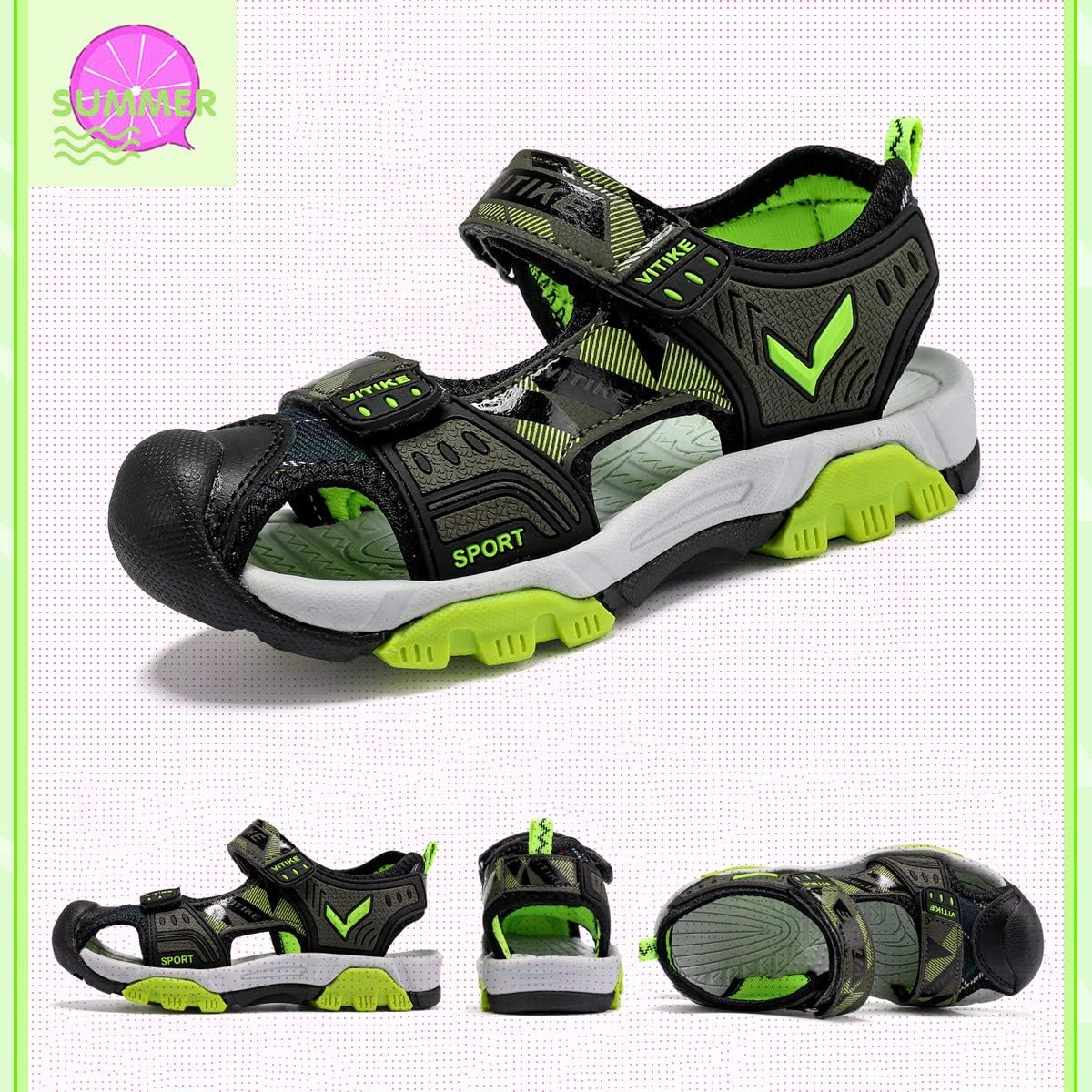 Kids Sandals Boys Outdoor Hiking Sports Sandal Girls Pool Beach Shoes Summer Water Shoe Sneakers: Shoes
