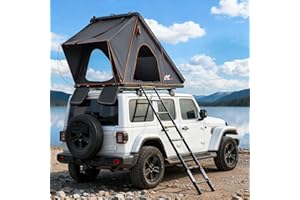 Bayati Naturnest Rooftop Tent Hard Shell, Easy Set Up Pop Up Tent for 2 Person Camping, Waterproof UV-Resistant Blackout Privacy 4 Season Tent for Pickup Truck, Jeep, SUV, Van, Trailer - Polaris