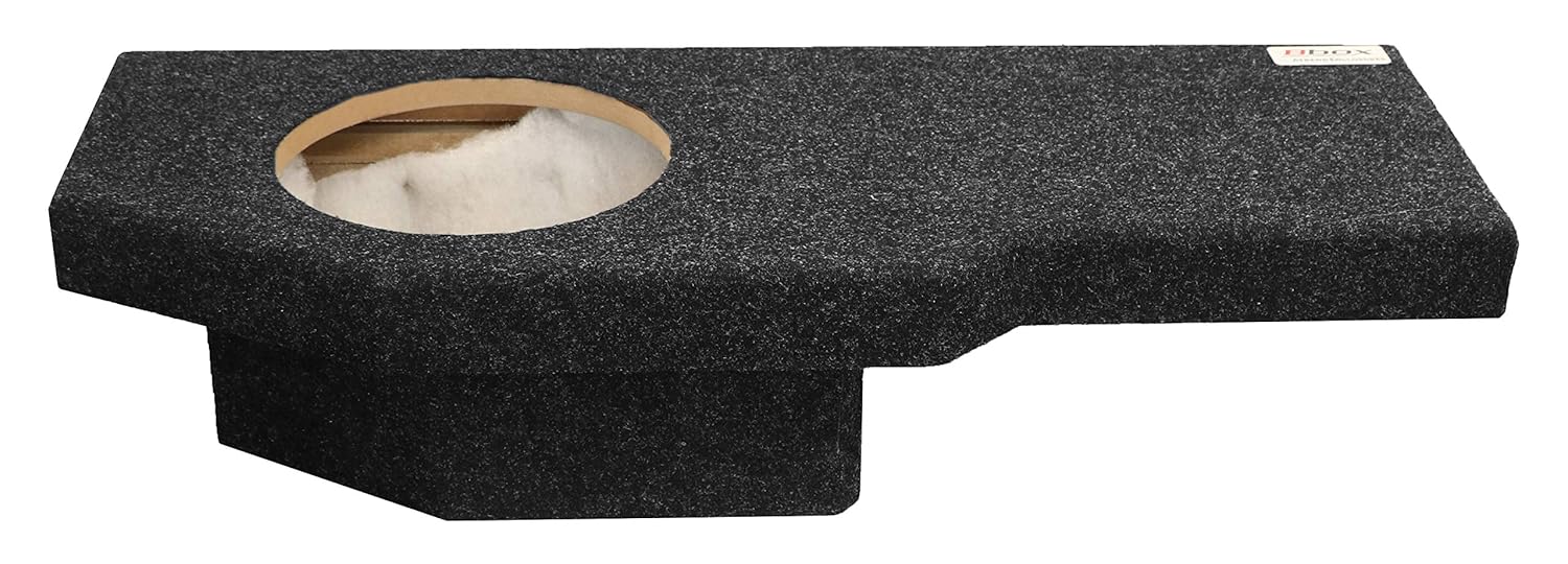 Bbox A201-10CP Single 10" Sealed Carpeted Subwoofer Enclosure - Fits 2002-2017 Dodge Ram Quad Cab