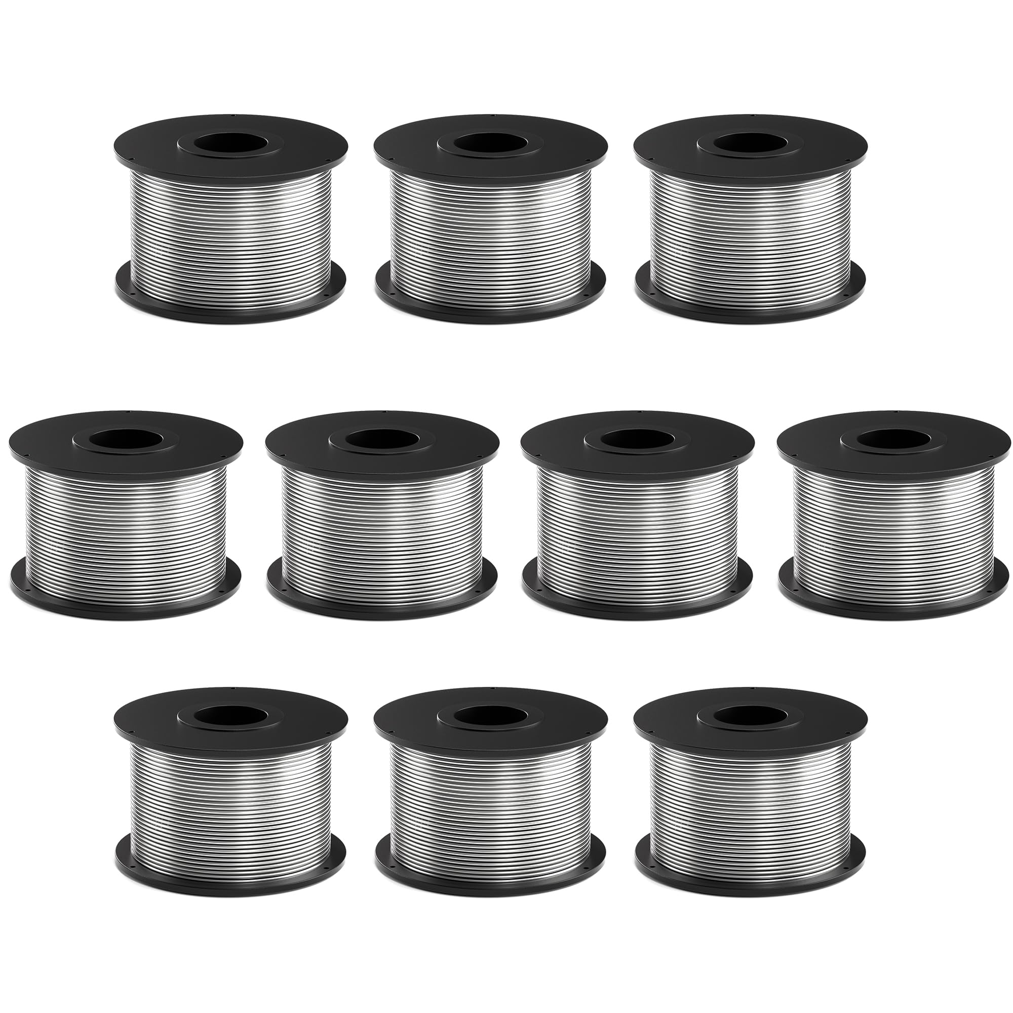 Photo 1 of 10 PCS Steel Rebar Tie Wire Coil, 360FT Rebar Tie Gun Wire, 0.03” Rebar Tie Wire for Automatic Rebar Tying Tool