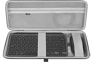 Geekria Keyboard Case, Hard Shell Protective Travel Bag Compatible with Logitech MX Keys Mini Minimalist Wireless Illuminated
