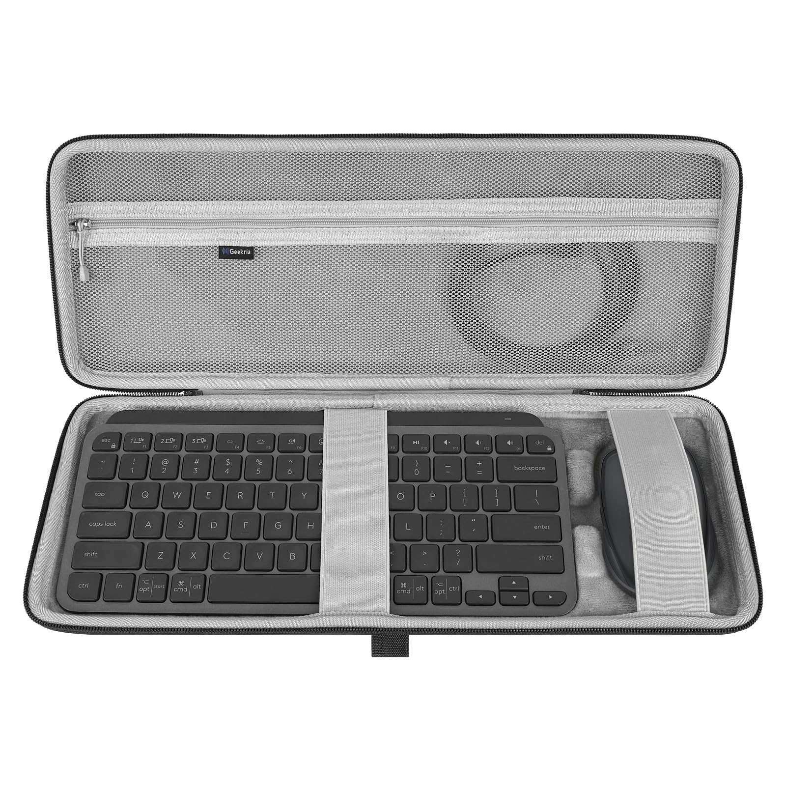 Photo 1 of Geekria Keyboard Case, Hard Shell Protective Travel Bag Compatible with Logitech MX Keys Mini Minimalist Wireless Illuminated Keyboard and Logitech MX Anywhere 3 Mouse Combo Case (Dark Grey)
