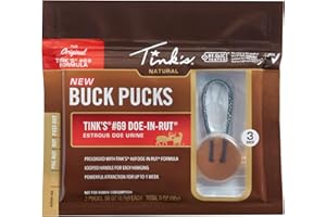 TINK'S Tink’s #69 Doe-in-Rut Buck Pucks | Estrous Doe Urine | 3 Pack